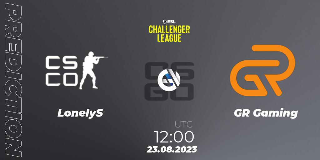 Prognoza LonelyS - GR Gaming. 23.08.2023 at 12:00, Counter-Strike (CS2), ESL Challenger League Season 46: Asia-Pacific