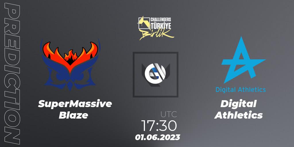 Prognoza SuperMassive Blaze - Digital Athletics. 01.06.23, VALORANT, VALORANT Challengers 2023 Turkey: Birlik Split 2 - Playoffs