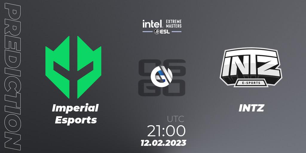 Prognoza Imperial Esports - INTZ. 12.02.2023 at 20:35, Counter-Strike (CS2), IEM Brazil Rio 2023 South America Open Qualifier 2
