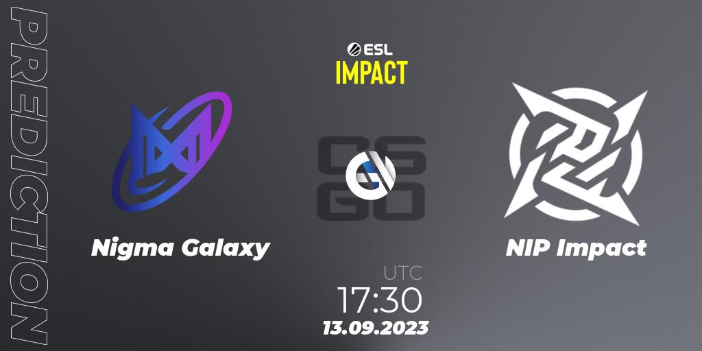 Prognoza Nigma Galaxy - NIP Impact. 13.09.2023 at 17:30, Counter-Strike (CS2), ESL Impact League Season 4: European Division