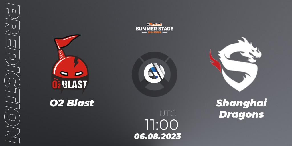 Prognoza O2 Blast - Shanghai Dragons. 06.08.23, Overwatch, Overwatch League 2023 - Summer Stage Qualifiers