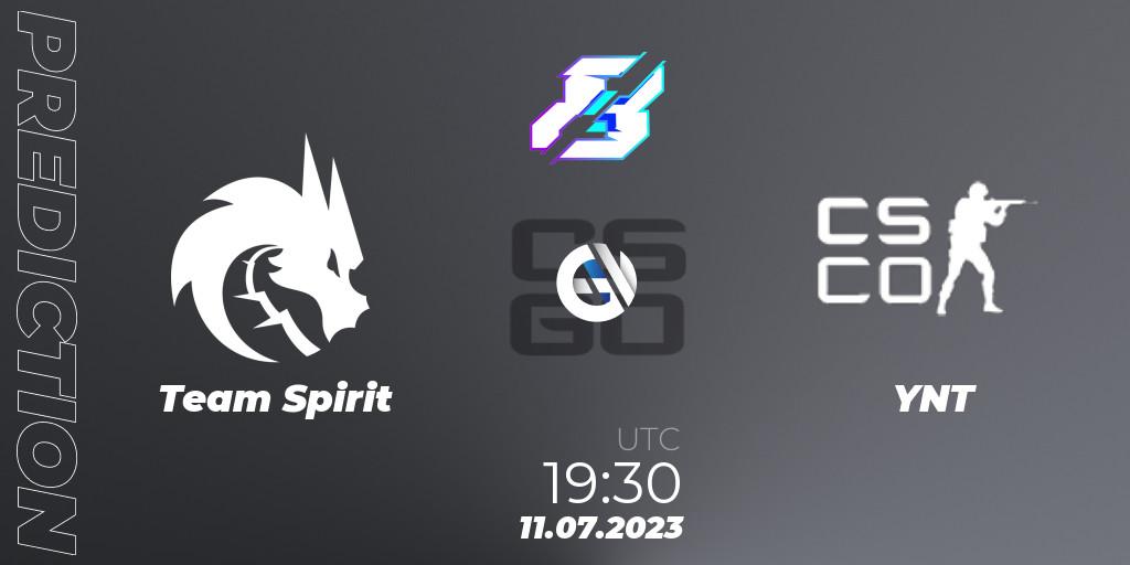 Prognoza Team Spirit - YNT. 11.07.23, CS2 (CS:GO), Gamers8 2023 Europe Open Qualifier 2