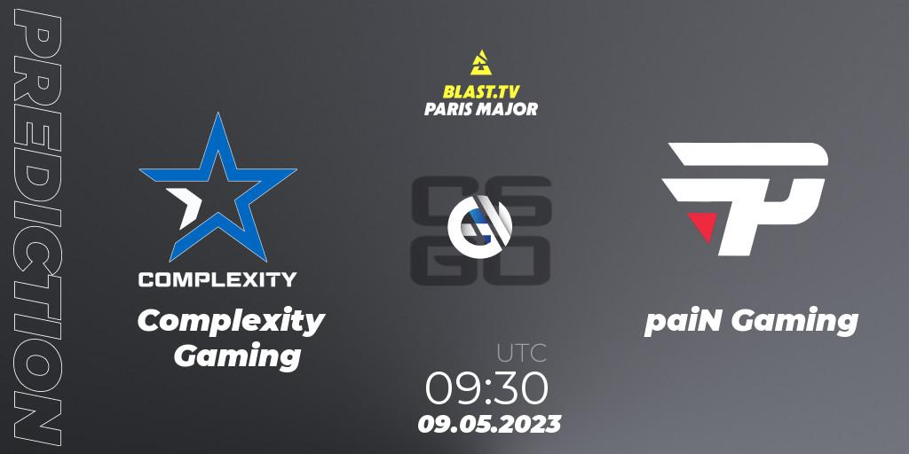 Prognoza Complexity Gaming - paiN Gaming. 09.05.2023 at 09:30, Counter-Strike (CS2), BLAST Paris Major 2023 Challengers Stage
