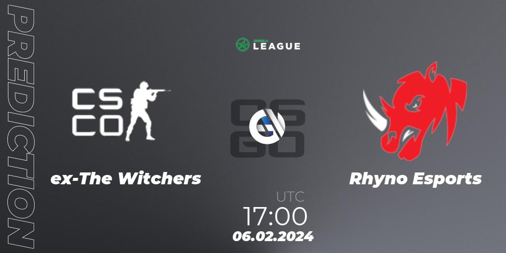 Prognoza ex-The Witchers - Rhyno Esports. 06.02.2024 at 17:00, Counter-Strike (CS2), ESEA Season 48: Advanced Division - Europe