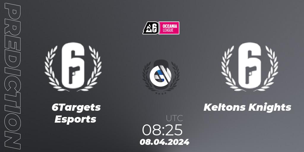 Prognoza 6Targets Esports - Keltons Knights. 08.04.24, Rainbow Six, Oceania League 2024 - Stage 1