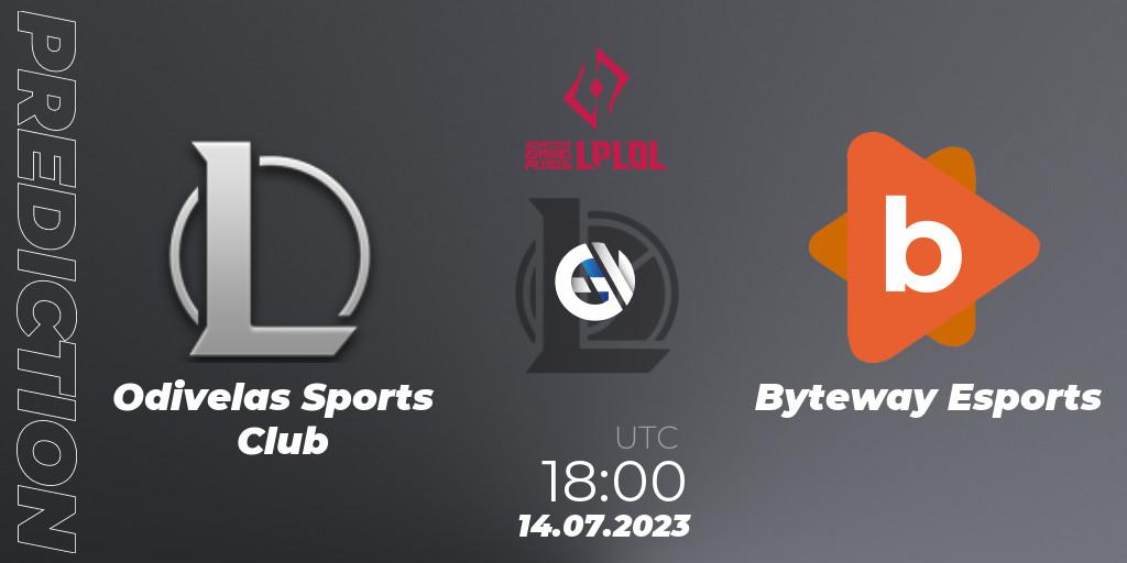 Prognoza Odivelas Sports Club - Byteway Esports. 14.07.2023 at 18:00, LoL, LPLOL Split 2 2023 - Group Stage