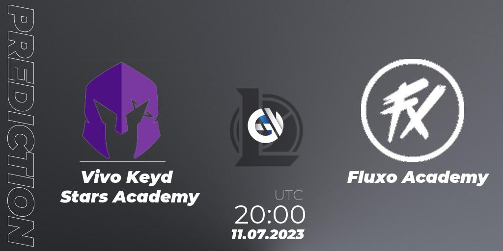 Prognoza Vivo Keyd Stars Academy - Fluxo Academy. 11.07.2023 at 20:00, LoL, CBLOL Academy Split 2 2023 - Group Stage