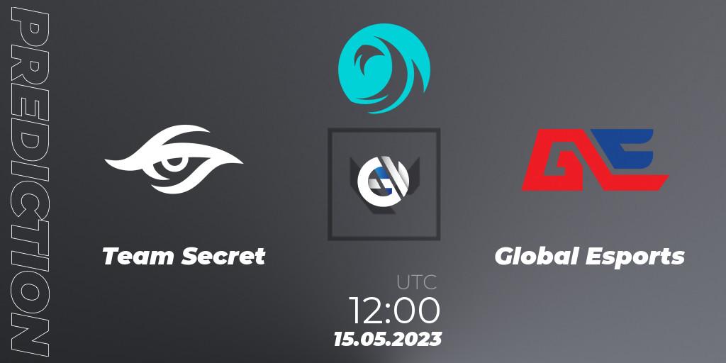 Prognoza Team Secret - Global Esports. 15.05.23, VALORANT, VCT 2023: Pacific League