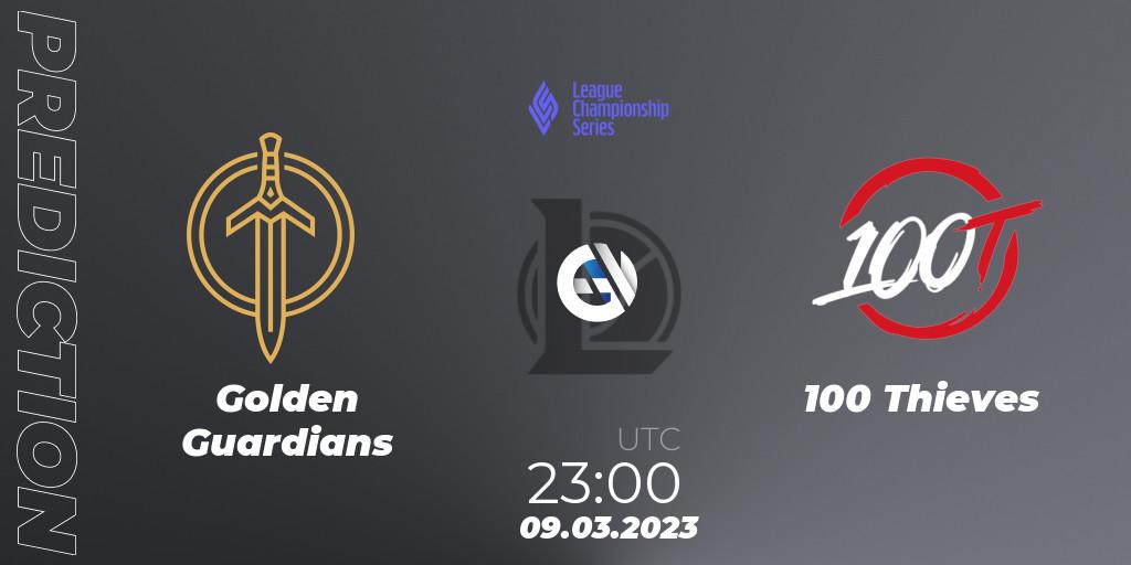 Prognoza Golden Guardians - 100 Thieves. 18.02.2023 at 02:00, LoL, LCS Spring 2023 - Group Stage