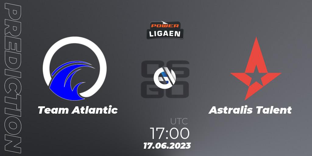 Prognoza Team Atlantic - Astralis Talent. 17.06.2023 at 16:30, Counter-Strike (CS2), Dust2.dk Ligaen Season 23