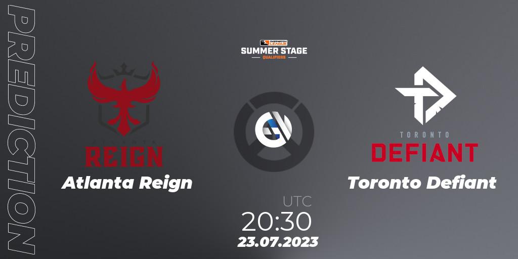 Prognoza Atlanta Reign - Toronto Defiant. 23.07.23, Overwatch, Overwatch League 2023 - Summer Stage Qualifiers