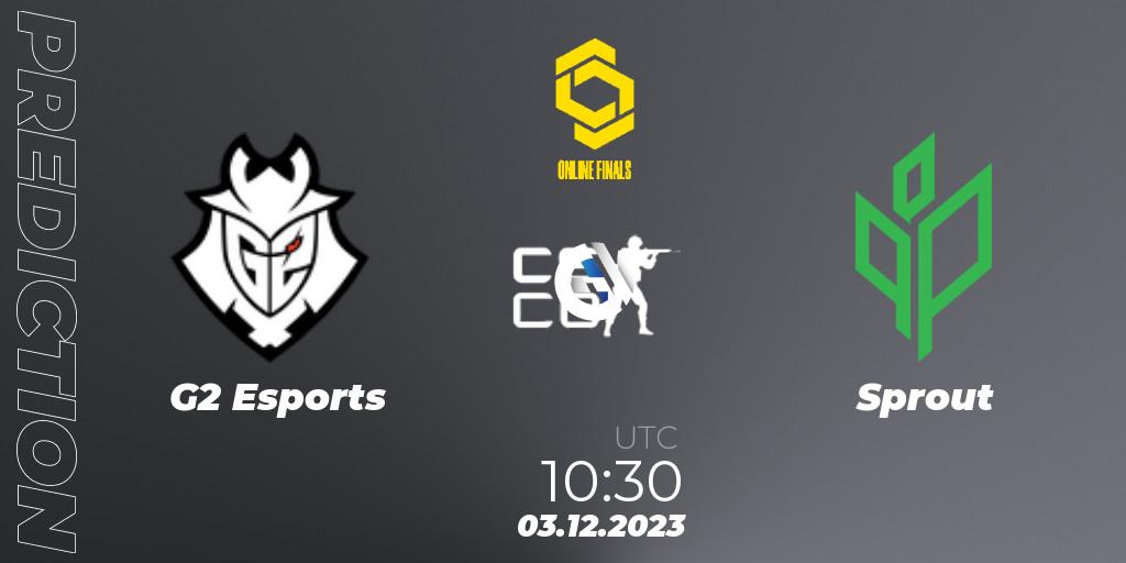 Prognoza G2 Esports - Sprout. 03.12.23, CS2 (CS:GO), CCT Online Finals #5