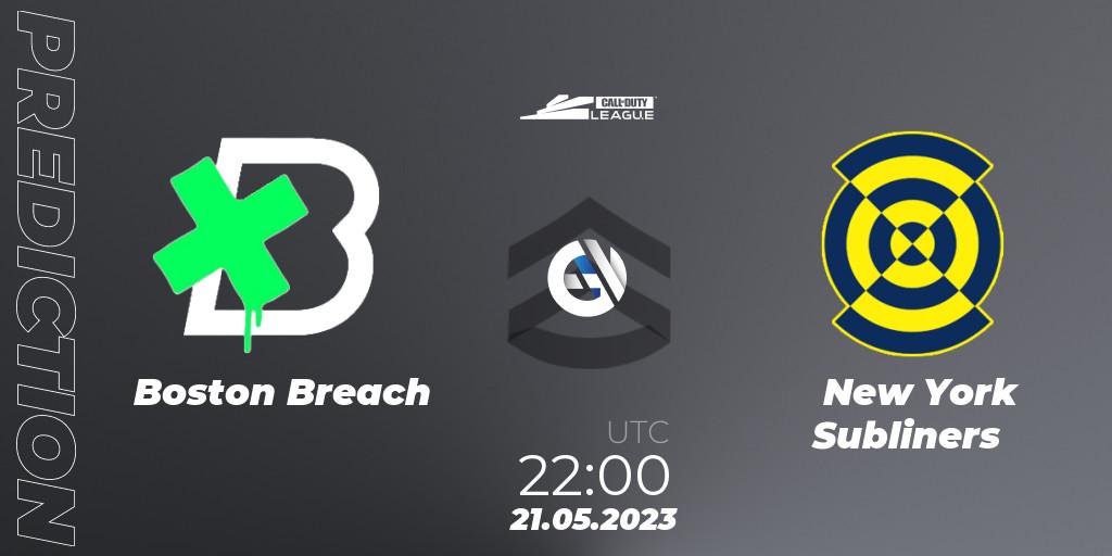 Prognoza Boston Breach - New York Subliners. 21.05.2023 at 22:00, Call of Duty, Call of Duty League 2023: Stage 5 Major Qualifiers