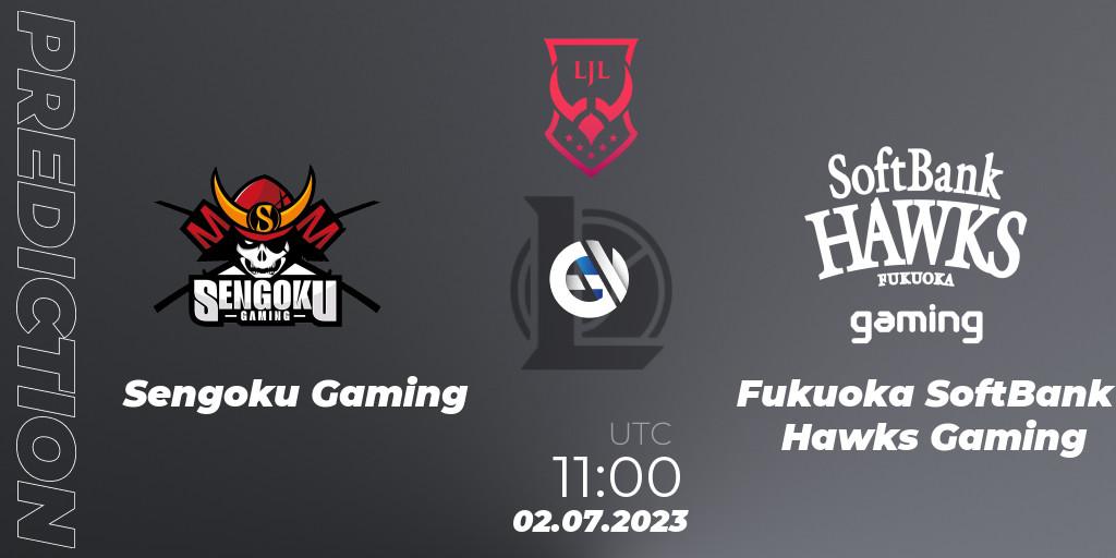 Prognoza Sengoku Gaming - Fukuoka SoftBank Hawks Gaming. 02.07.2023 at 11:00, LoL, LJL Summer 2023
