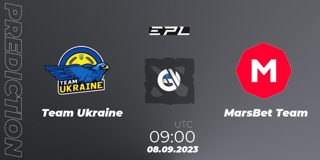 Prognoza Team Ukraine - MarsBet Team. 08.09.23, Dota 2, European Pro League Season 12