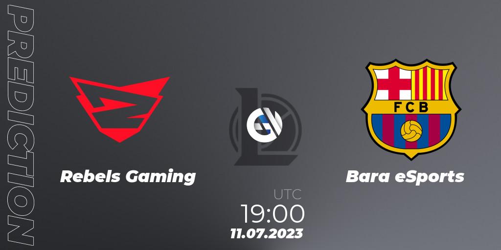Prognoza Rebels Gaming - Barça eSports. 11.07.23, LoL, Superliga Summer 2023 - Group Stage