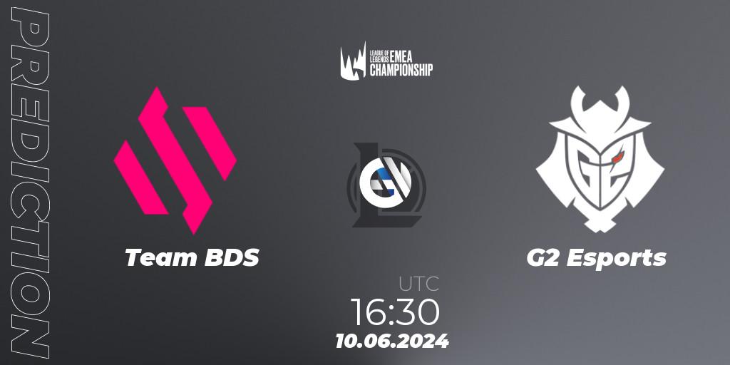 Prognoza Team BDS - G2 Esports. 10.06.2024 at 16:30, LoL, LEC Summer 2024 - Regular Season