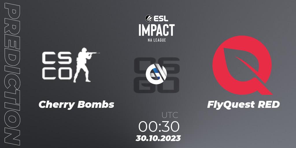 Prognoza Cherry Bombs - FlyQuest RED. 29.10.2023 at 23:30, Counter-Strike (CS2), ESL Impact League Season 4: North American Division