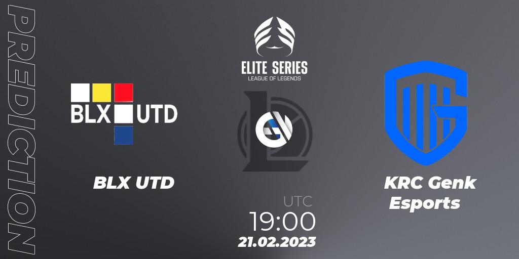 Prognoza BLX UTD - KRC Genk Esports. 21.02.2023 at 19:00, LoL, Elite Series Spring 2023 - Group Stage