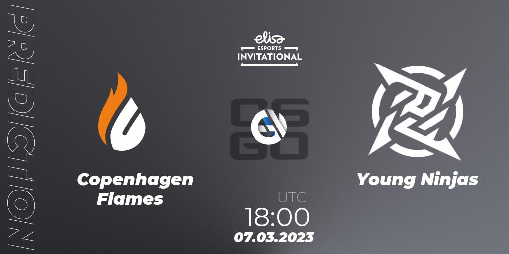 Prognoza Copenhagen Flames - Young Ninjas. 07.03.2023 at 18:00, Counter-Strike (CS2), Elisa Invitational Winter 2023