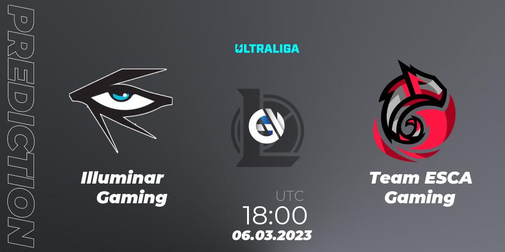 Prognoza Illuminar Gaming - Team ESCA Gaming. 06.03.2023 at 18:00, LoL, Ultraliga Season 9 - Group Stage