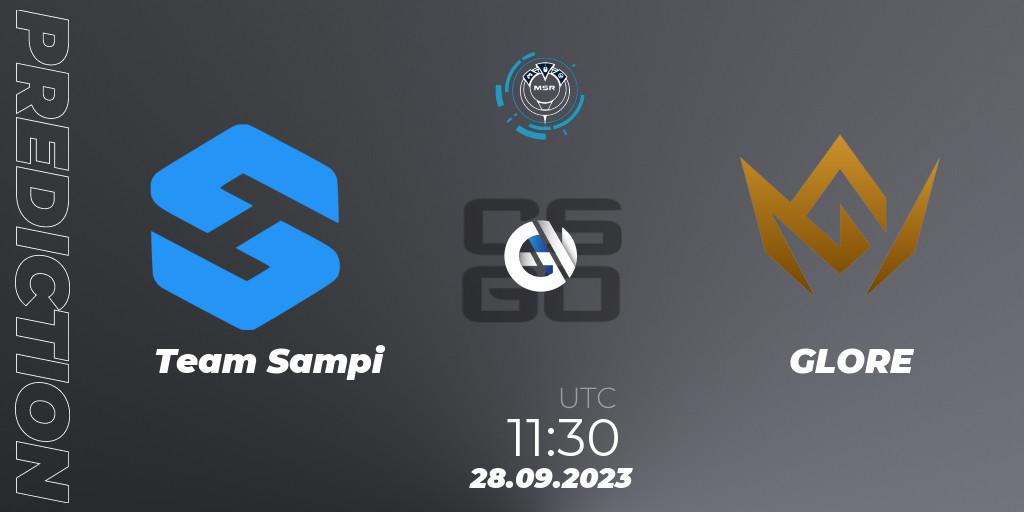 Prognoza Team Sampi - GLORE. 28.09.2023 at 18:55, Counter-Strike (CS2), Slovak National Championship 2023