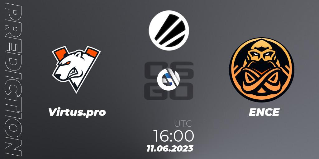 Prognoza Virtus.pro - ENCE. 11.06.23, CS2 (CS:GO), ESL Challenger Katowice 2023