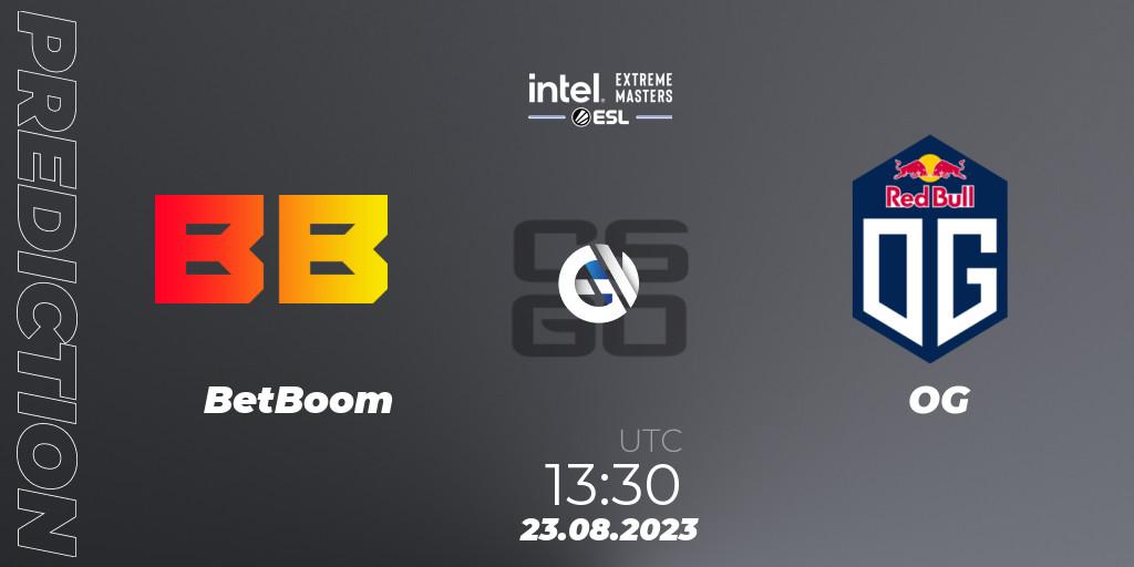 Prognoza BetBoom - OG. 23.08.2023 at 13:30, Counter-Strike (CS2), IEM Sydney 2023 Europe Closed Qualifier