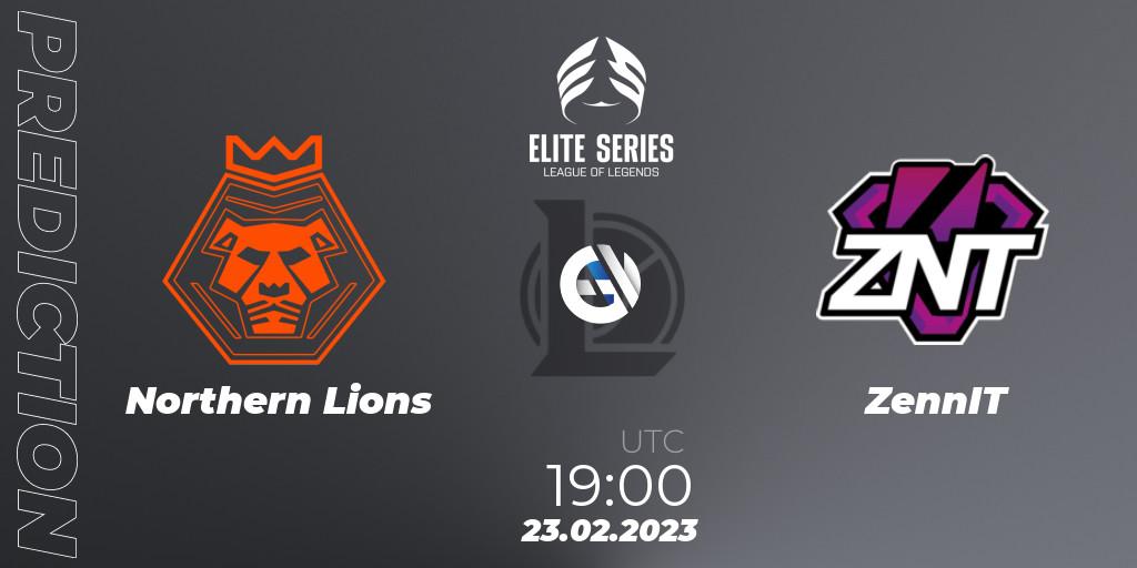Prognoza Northern Lions - ZennIT. 23.02.2023 at 19:00, LoL, Elite Series Spring 2023 - Group Stage