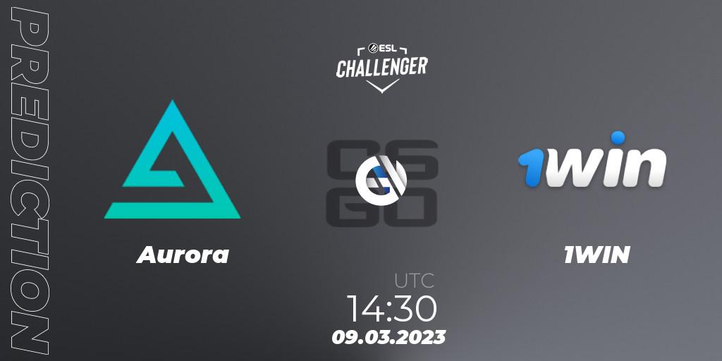 Prognoza Aurora - 1WIN. 09.03.2023 at 14:30, Counter-Strike (CS2), ESL Challenger Melbourne 2023 Europe Closed Qualifier