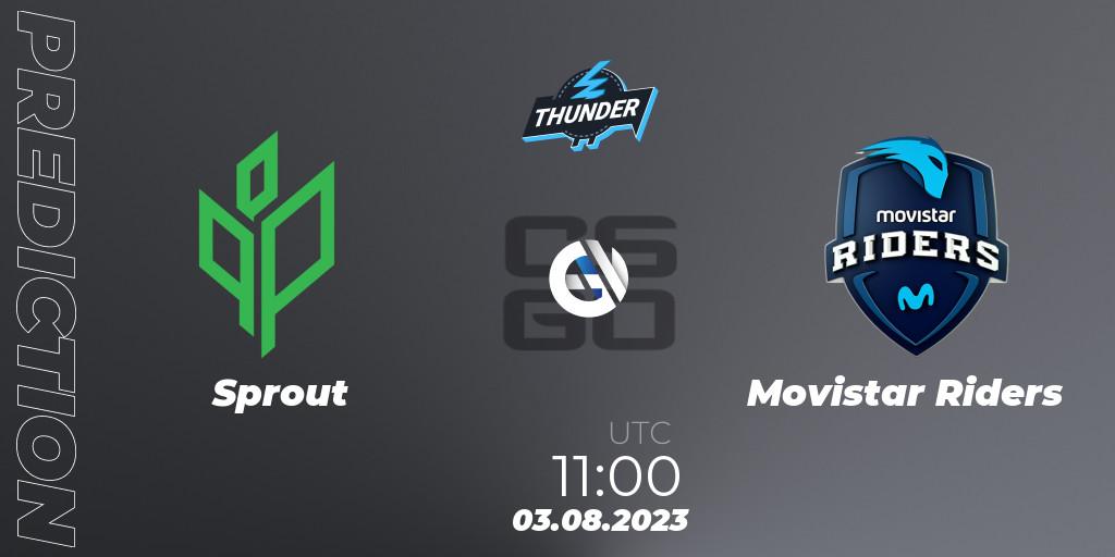 Prognoza Sprout - Movistar Riders. 03.08.2023 at 11:30, Counter-Strike (CS2), Thunderpick World Championship 2023: European Qualifier #1