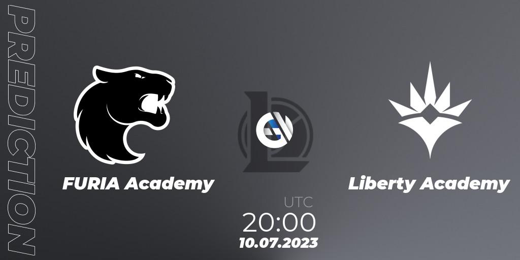 Prognoza FURIA Academy - Liberty Academy. 10.07.2023 at 20:00, LoL, CBLOL Academy Split 2 2023 - Group Stage