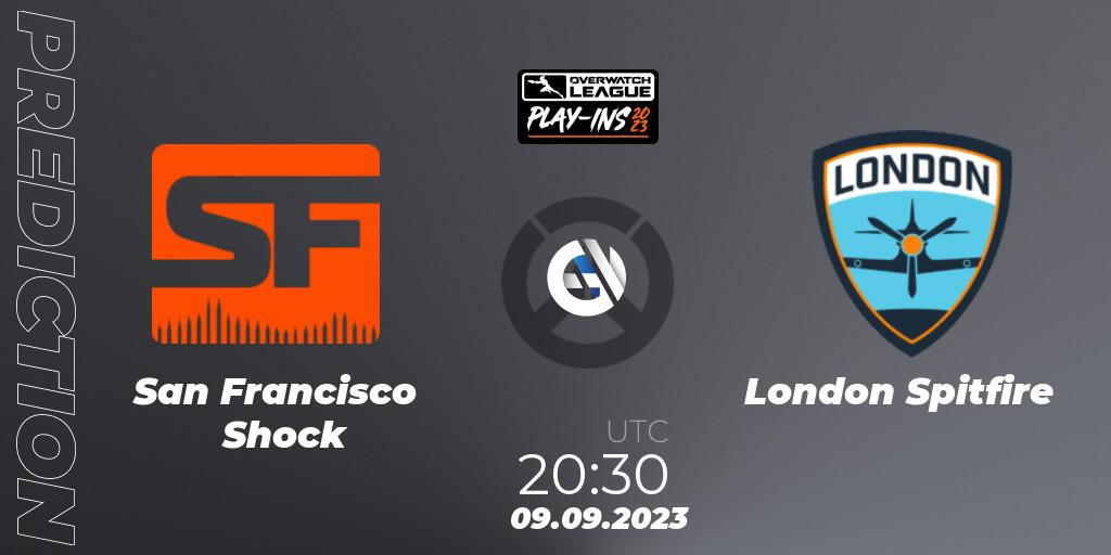Prognoza San Francisco Shock - London Spitfire. 09.09.23, Overwatch, Overwatch League 2023 - Play-Ins