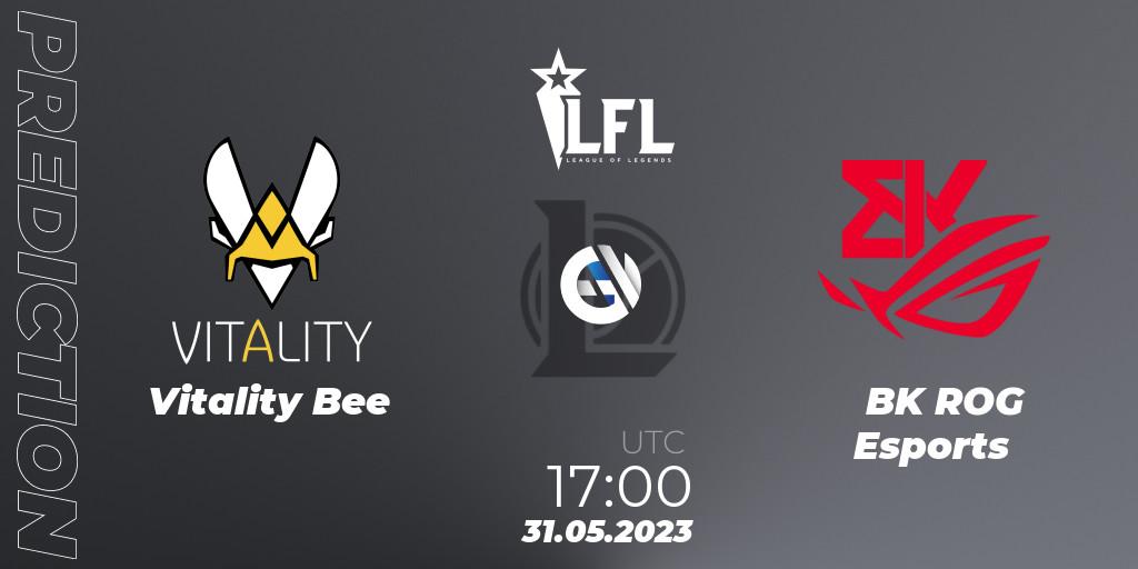 Prognoza Vitality Bee - BK ROG Esports. 31.05.2023 at 17:00, LoL, LFL Summer 2023 - Group Stage