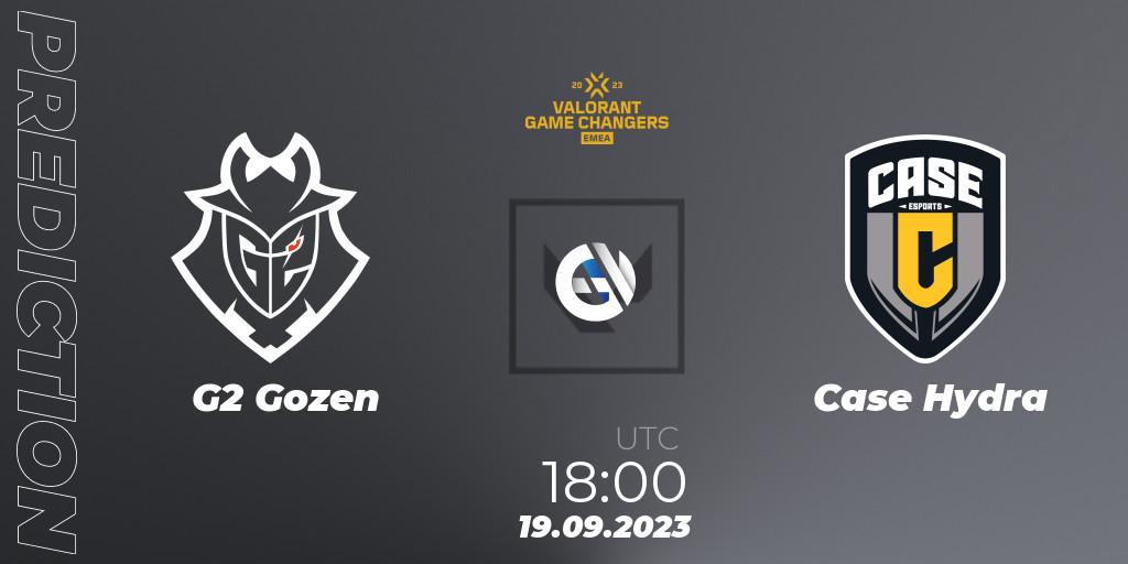 Prognoza G2 Gozen - Case Hydra. 19.09.2023 at 18:00, VALORANT, VCT 2023: Game Changers EMEA Stage 3 - Group Stage