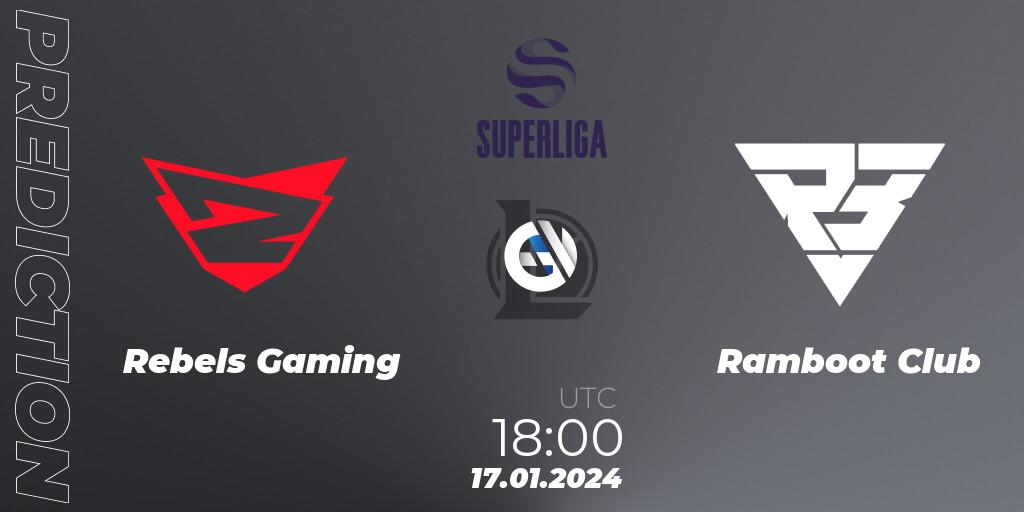 Prognoza Rebels Gaming - Ramboot Club. 17.01.2024 at 18:00, LoL, Superliga Spring 2024 - Group Stage