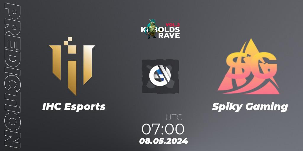 Prognoza IHC Esports - Spiky Gaming. 08.05.2024 at 07:00, Dota 2, Cringe Station Kobolds Rave 2
