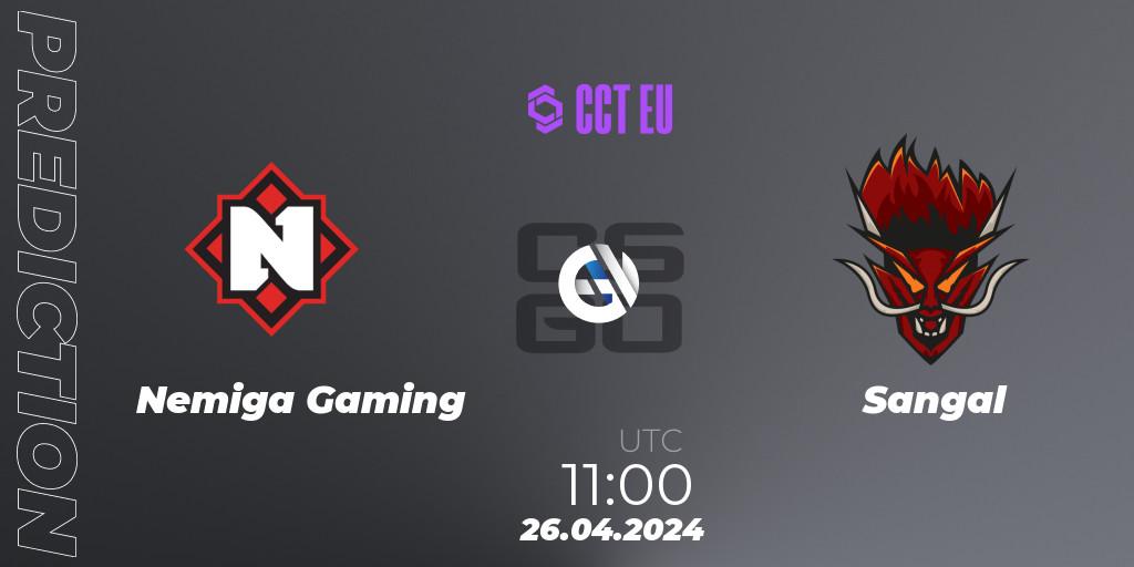 Prognoza Nemiga Gaming - Sangal. 26.04.24, CS2 (CS:GO), CCT Season 2 Europe Series 1
