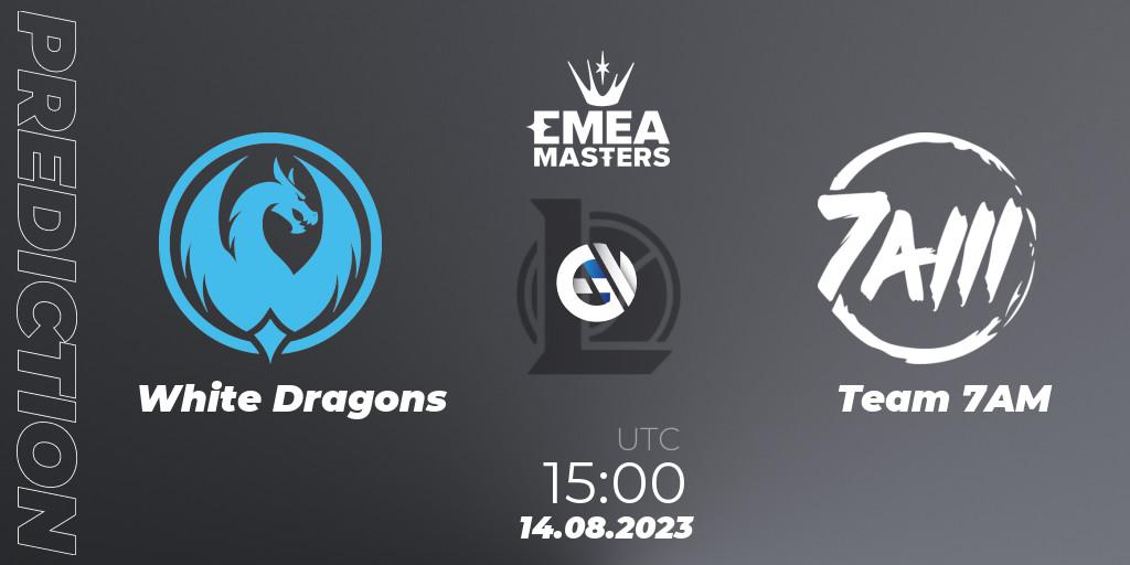 Prognoza White Dragons - Team 7AM. 14.08.2023 at 15:00, LoL, EMEA Masters Summer 2023
