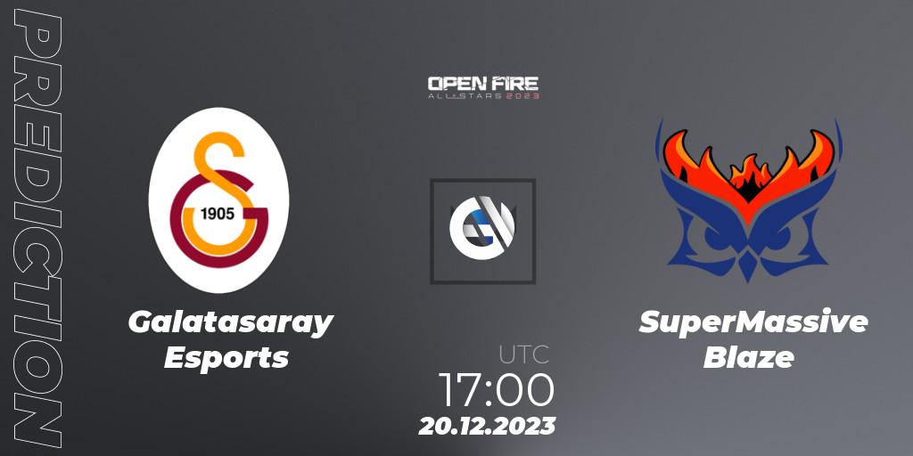 Prognoza Galatasaray Esports - SuperMassive Blaze. 20.12.23, VALORANT, Open Fire All Stars 2023