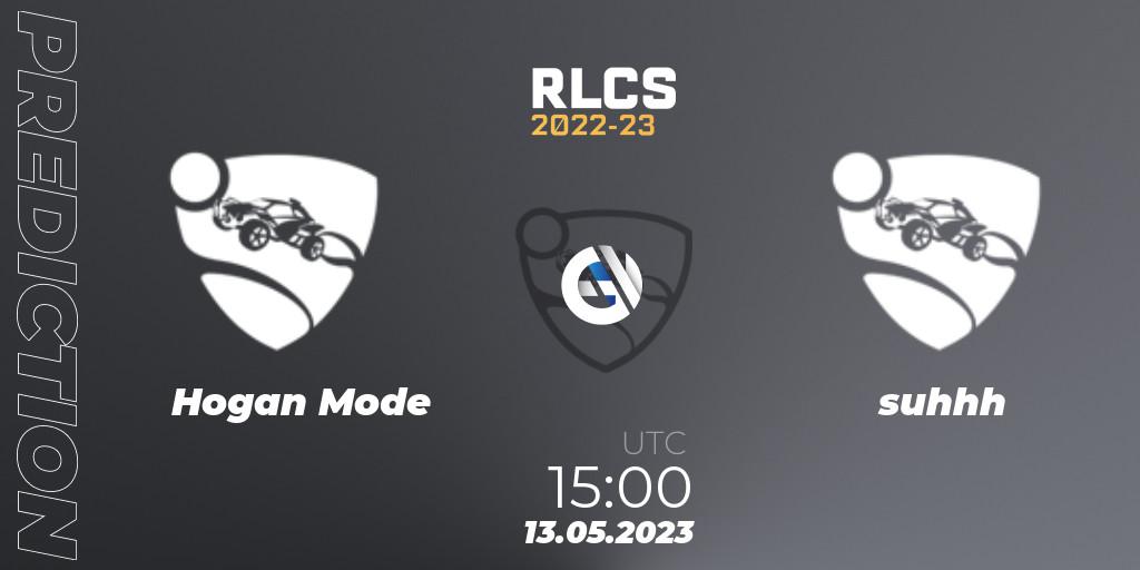 Prognoza Hogan Mode - suhhh. 13.05.2023 at 15:00, Rocket League, RLCS 2022-23 - Spring: Europe Regional 1 - Spring Open