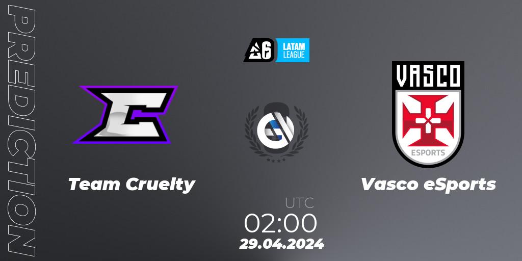 Prognoza Team Cruelty - Vasco eSports. 29.04.2024 at 02:00, Rainbow Six, LATAM League 2024 - Stage 1: Final Four
