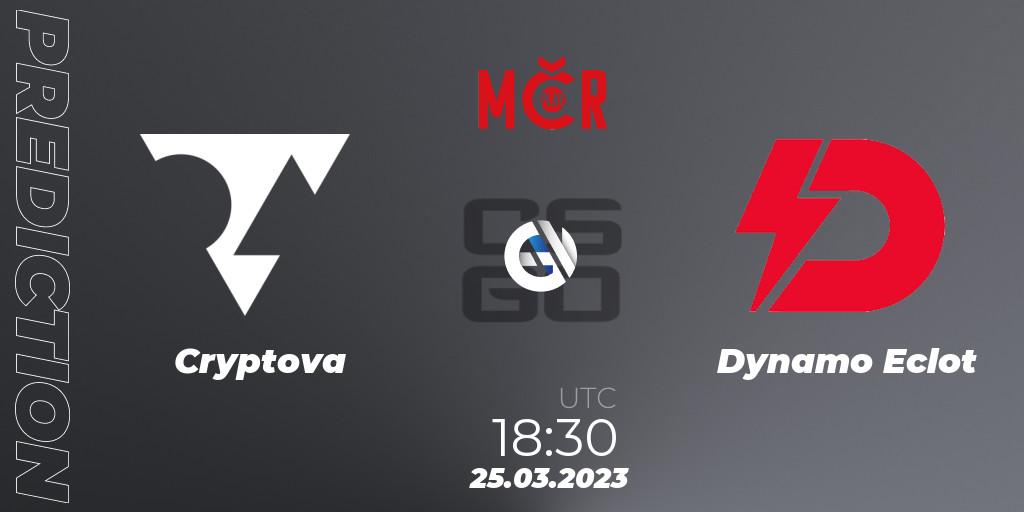 Prognoza Cryptova - Dynamo Eclot. 25.03.2023 at 18:30, Counter-Strike (CS2), Tipsport Cup Prague Spring 2023: Online Stage
