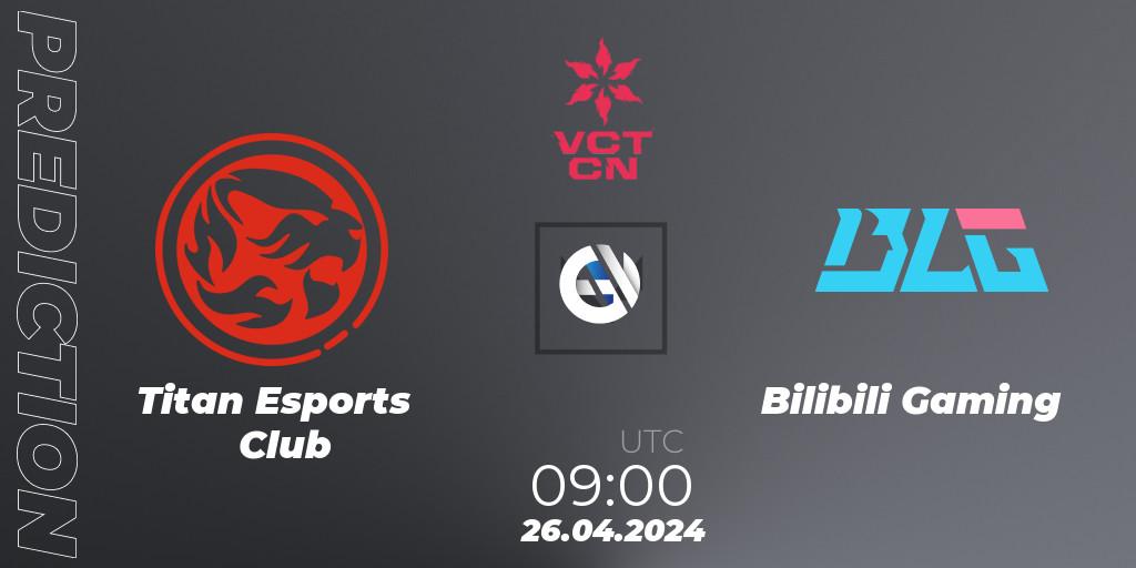Prognoza Titan Esports Club - Bilibili Gaming. 26.04.24, VALORANT, VALORANT Champions Tour China 2024: Stage 1 - Group Stage