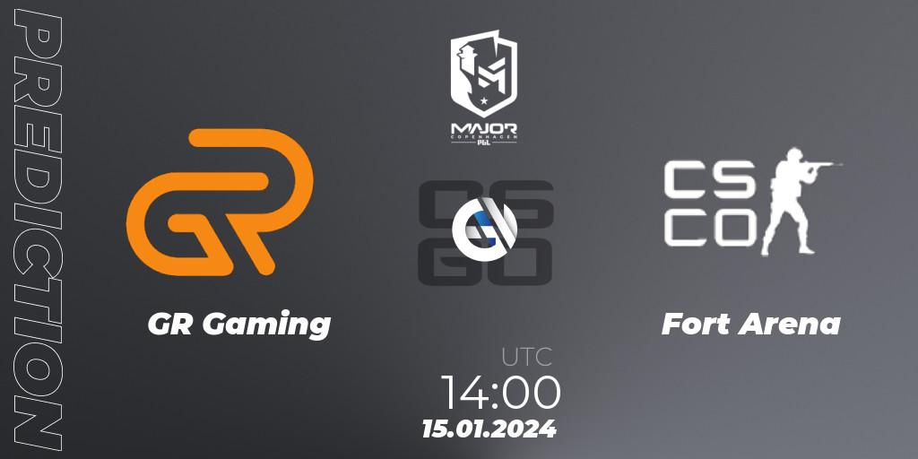 Prognoza GR Gaming - Fort Arena. 15.01.2024 at 14:00, Counter-Strike (CS2), PGL CS2 Major Copenhagen 2024 East Asia RMR Open Qualifier