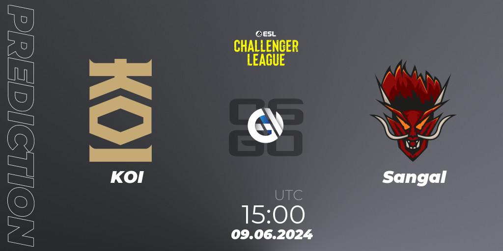 Prognoza KOI - Sangal. 09.06.2024 at 15:45, Counter-Strike (CS2), ESL Challenger League Season 47: Europe