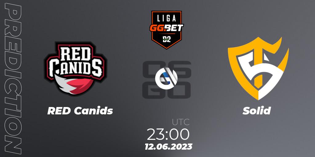 Prognoza RED Canids - Solid. 12.06.2023 at 23:00, Counter-Strike (CS2), Dust2 Brasil Liga Season 1