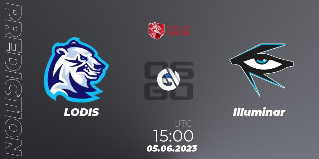 Prognoza LODIS - Illuminar. 05.06.23, CS2 (CS:GO), Polish Esports League 2023 Split 2