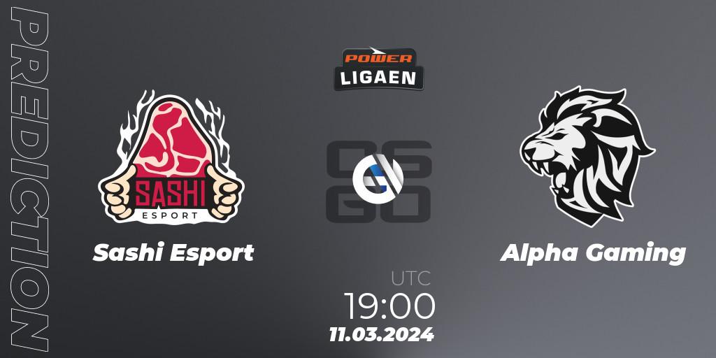 Prognoza Sashi Esport - Alpha Gaming. 11.03.24, CS2 (CS:GO), Dust2.dk Ligaen Season 25
