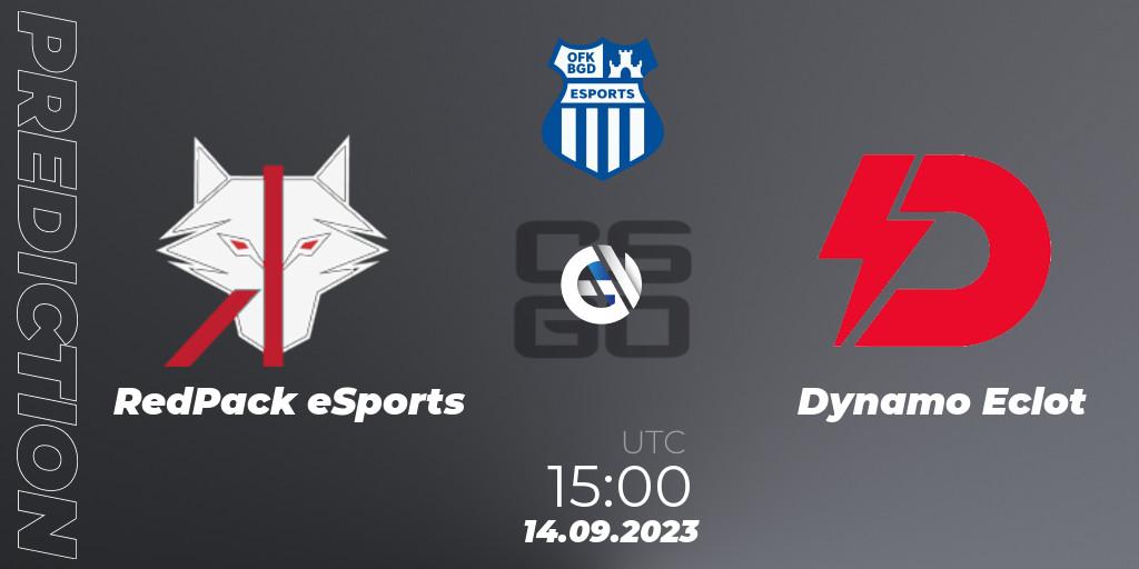 Prognoza RedPack eSports - Dynamo Eclot. 14.09.23, CS2 (CS:GO), OFK BGD Esports Series #1